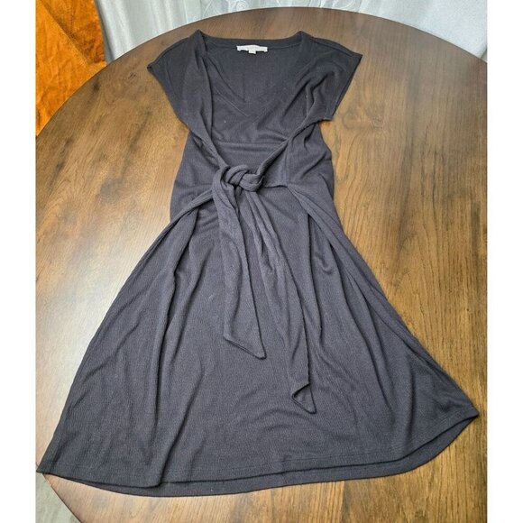 Loft Side Knot Tie Black Dress Medium - Picture 1 of 9